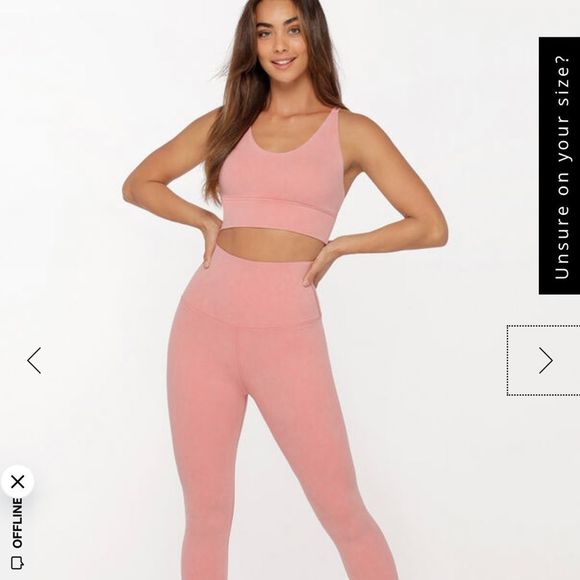 NWOT Lorna Jane Feel Comfortable Acid Wash Ankle Biter Leggings - Picture 3 of 7